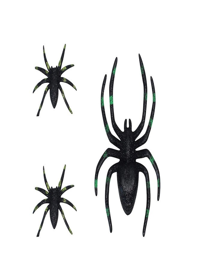 Kabello Spider Prank Gag Toy for Kids Halloween Scary Prank Toys (Black) (Set of 3) - Image 1